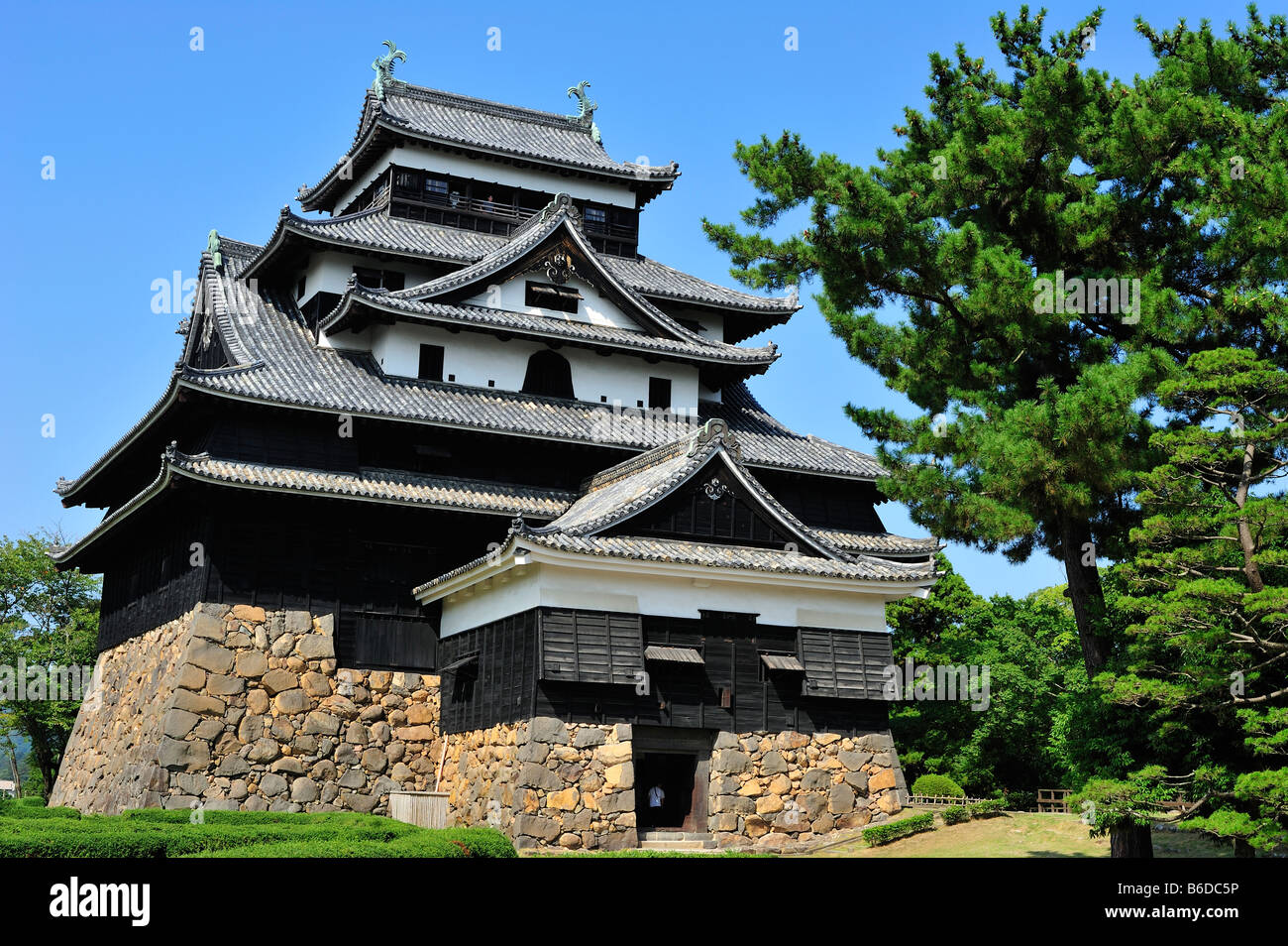 Matsue Castello, Matsue City, prefettura di Shimane, Honshu, Giappone Foto Stock