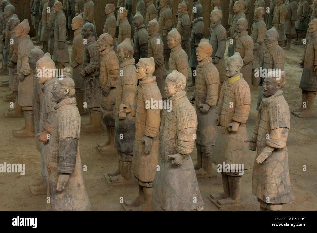 Fanti soldati di terracotta in Xian Cina Foto Stock