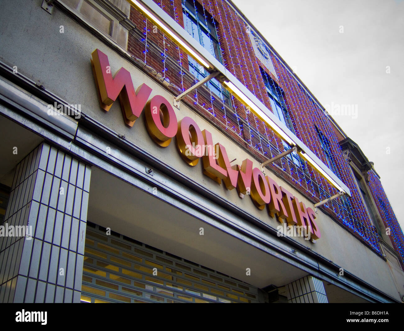 La chiusura di vendita a woolworths, durante il credit crunch / recessione di 2008/9 Foto Stock