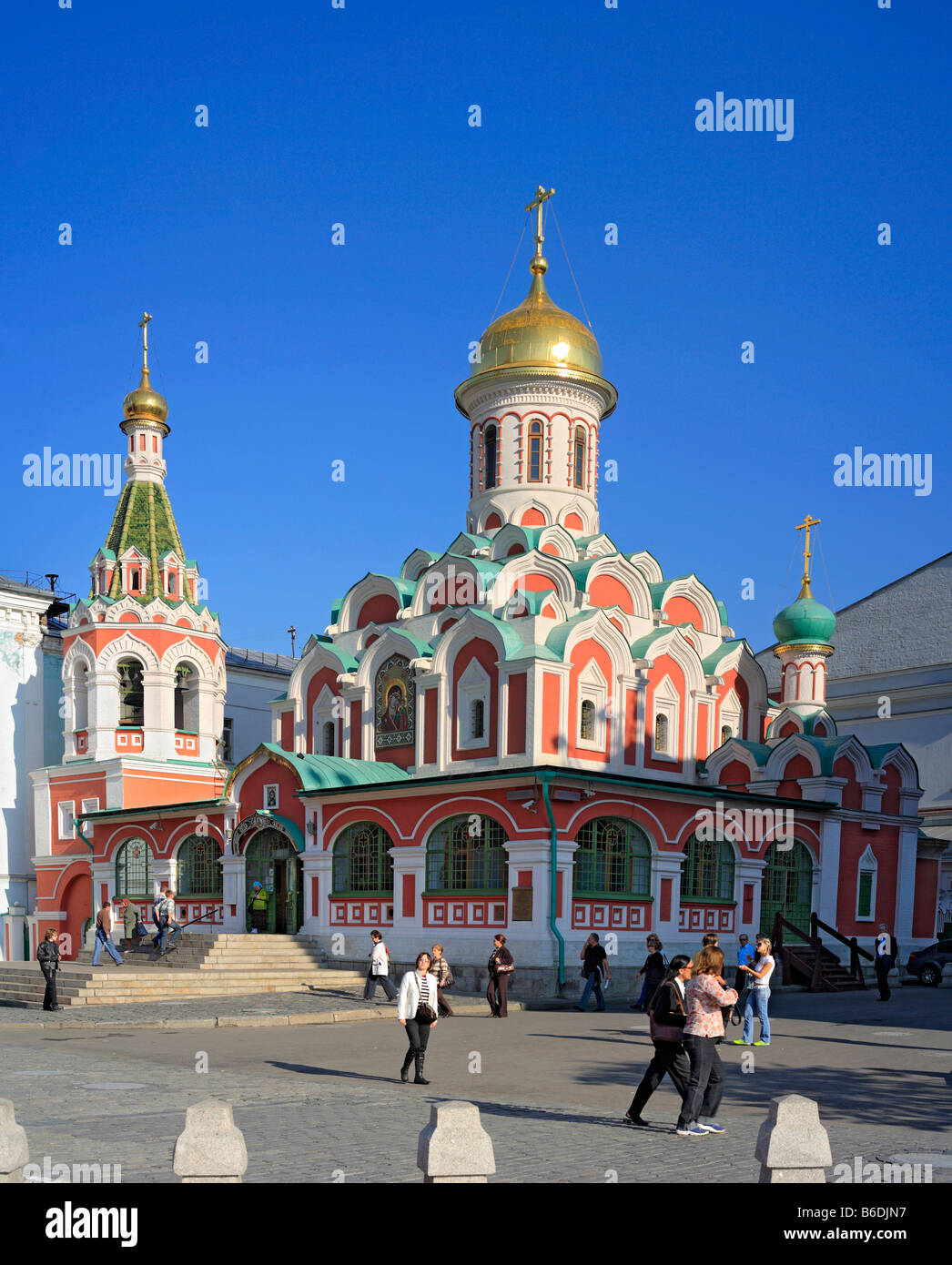 Chiesa di Kazan icona della Vergine Santa, la piazza Rossa di Mosca, Russia Foto Stock