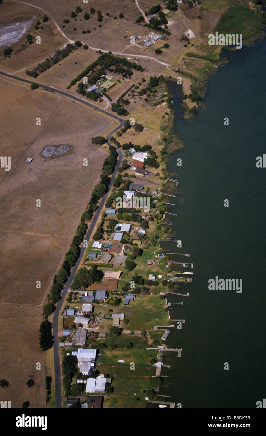 Riverside Homes, Hindmarsh Island, in Sud Australia Foto Stock