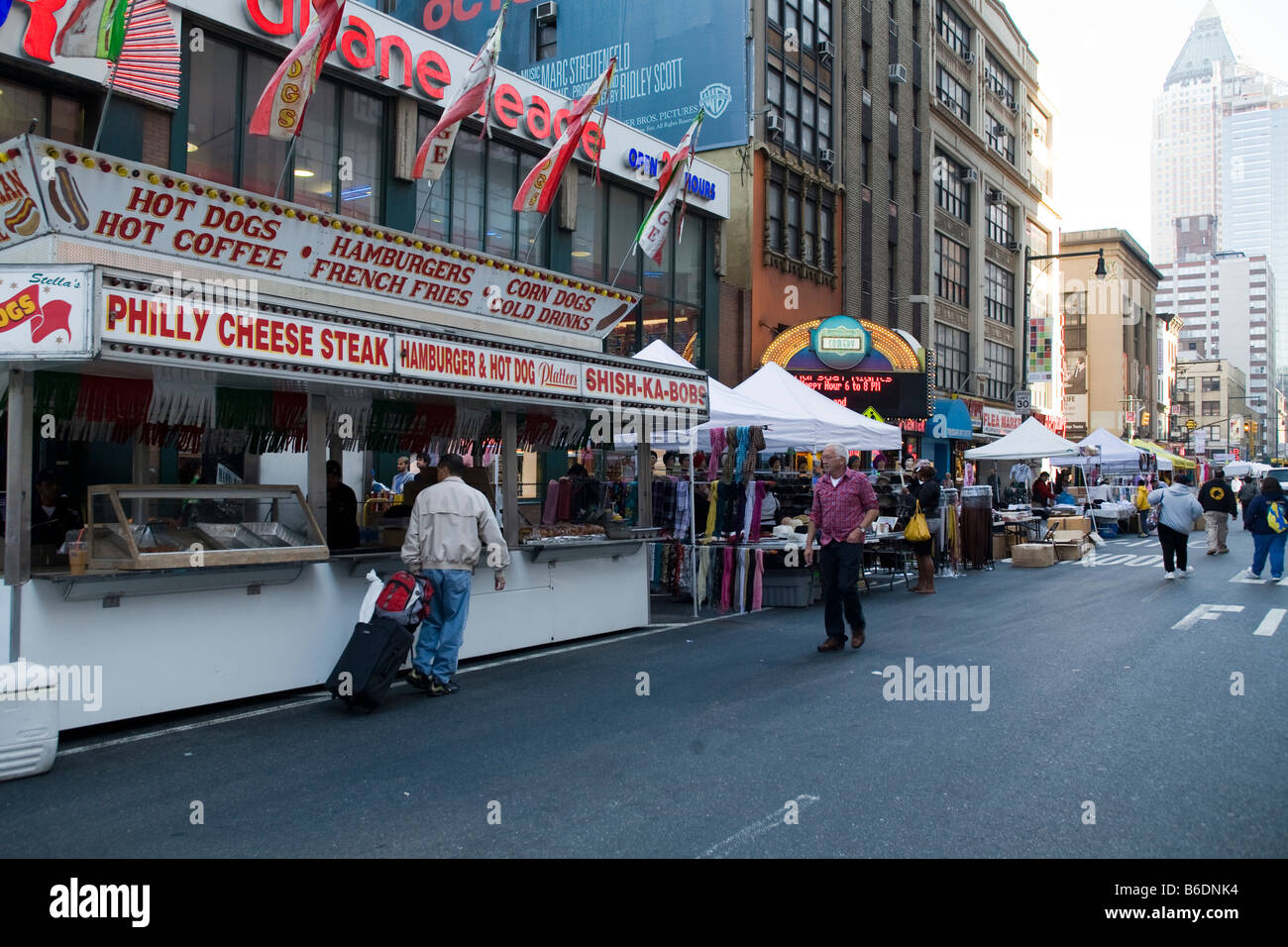 La città di New York street fair Foto Stock