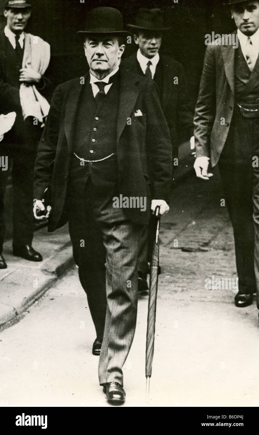 STANLEY BALDWIN 1867 al 1947 Inglese politico conservatore e a volte Primo Ministro Foto Stock