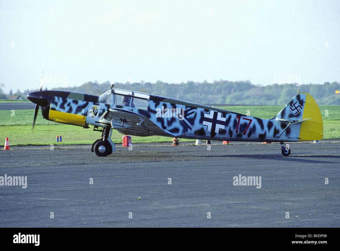 Messerschmitt Bf-108 Taifun a Biggin Hill Airfield Inghilterra Foto Stock