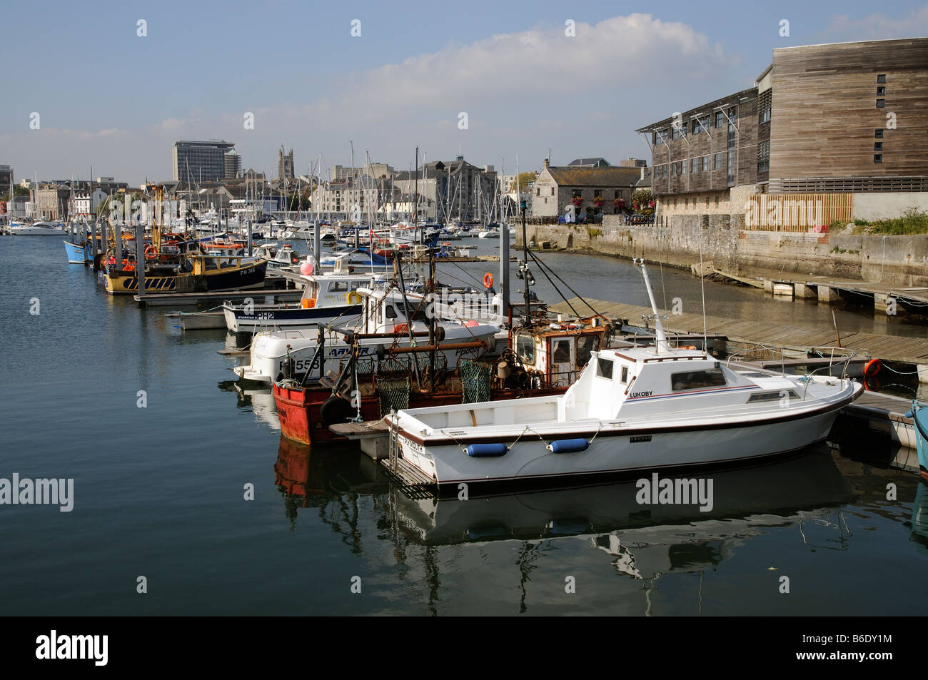 Plymouth Devon England Regno Unito waterfront paesaggio Foto Stock