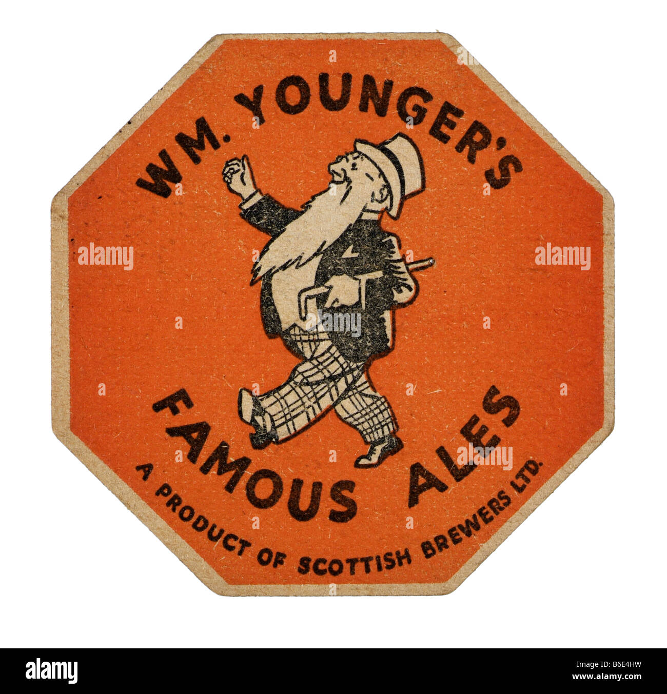 W m più giovane della famosa ales sempre più giovane ogni giorno prodotto di scottish Breweries Ltd Foto Stock