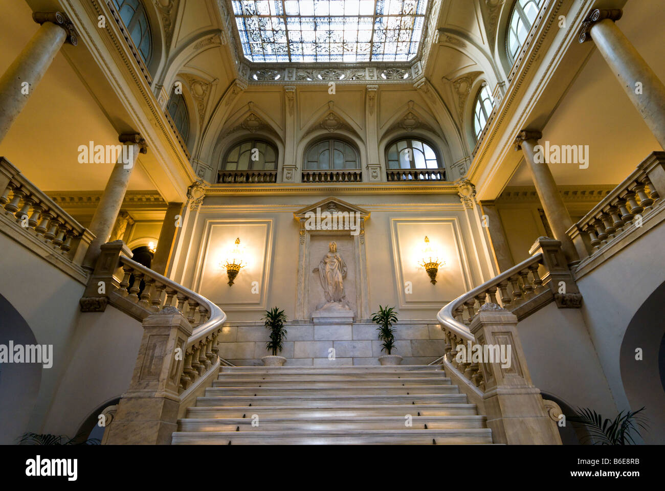 All'interno della storia municipale Museo Histórico Municipal in Valencia Town Hall Spagna Foto Stock