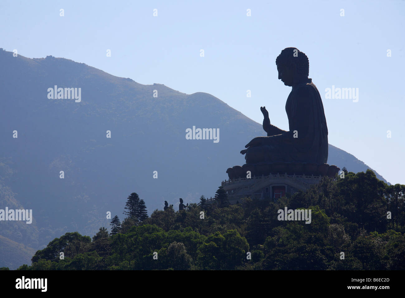 Cina Hong Kong Isola di Lantau Tian Tan Buddha statua Foto Stock