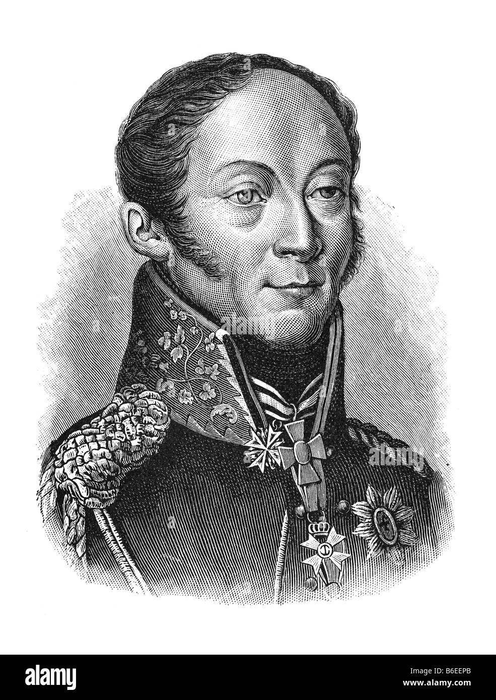 Bogislav Friedrich Emanuel Graf von Tauentzien Wittenberg, 15. Settembre 1760 Potsdam - 20. Febbraio 1824 Berlin Foto Stock
