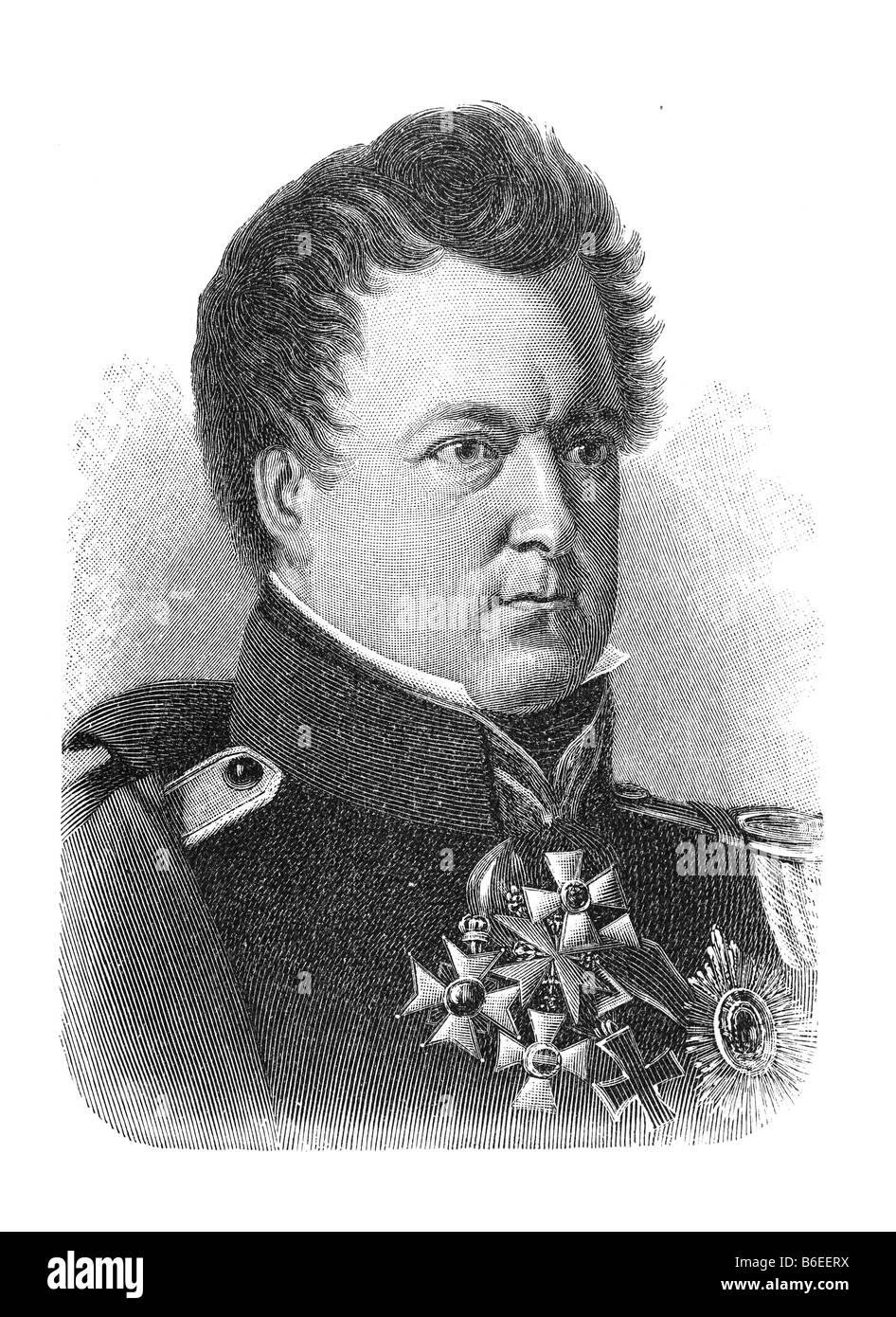 August Wilhelm Antonius Graf Neidhardt von Gneisenau, 27. Ott 1760 Schildau, Kurfuerstentum Sachsen - 23. Aug 1831 Posen Foto Stock