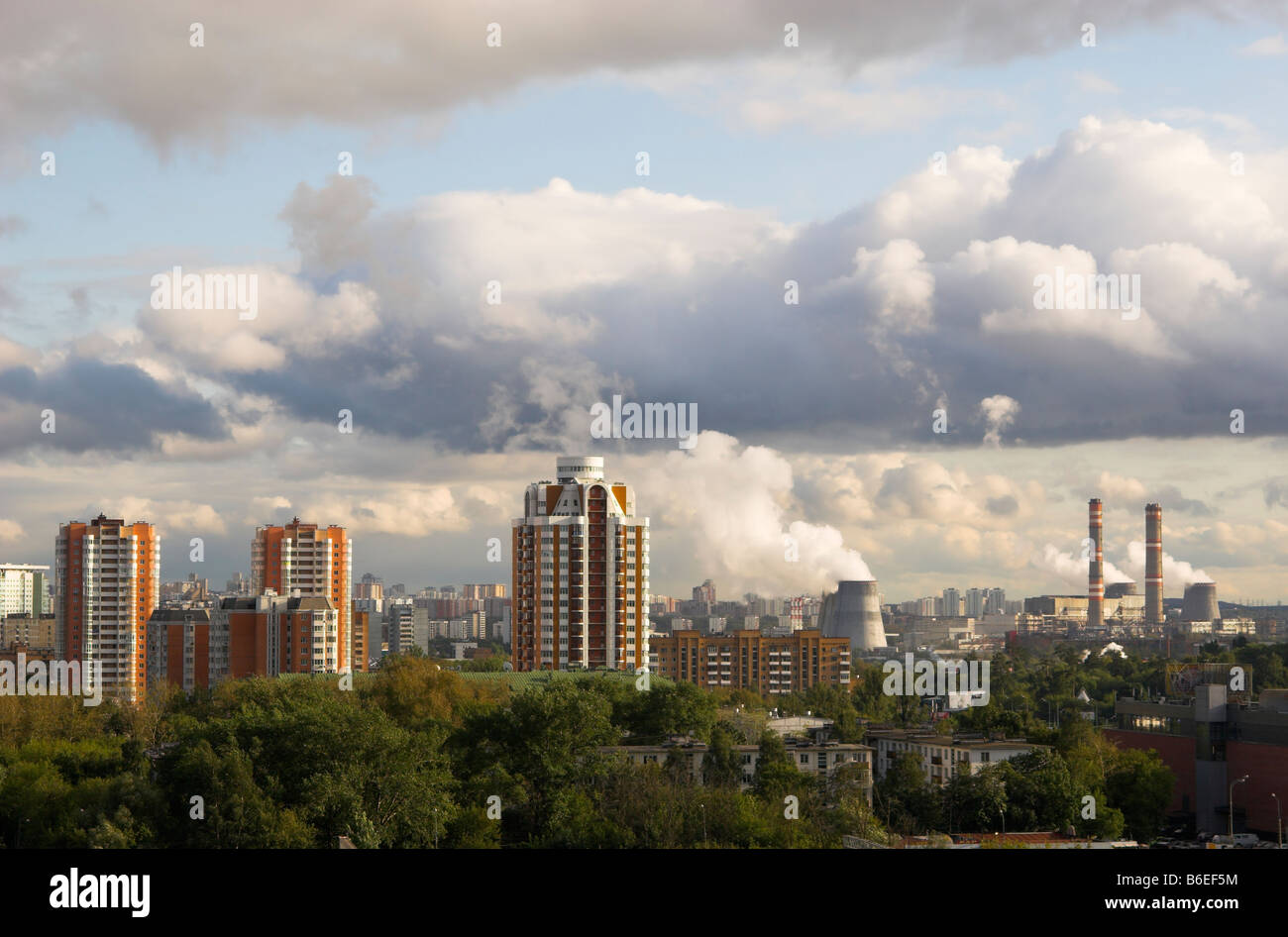 Moderno skyline di Mosca Foto Stock