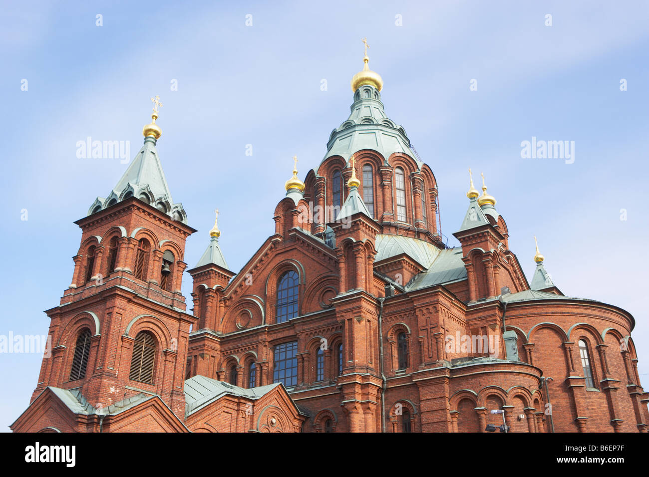 Cattedrale Uspenski in Helsinki Finlandia Foto Stock