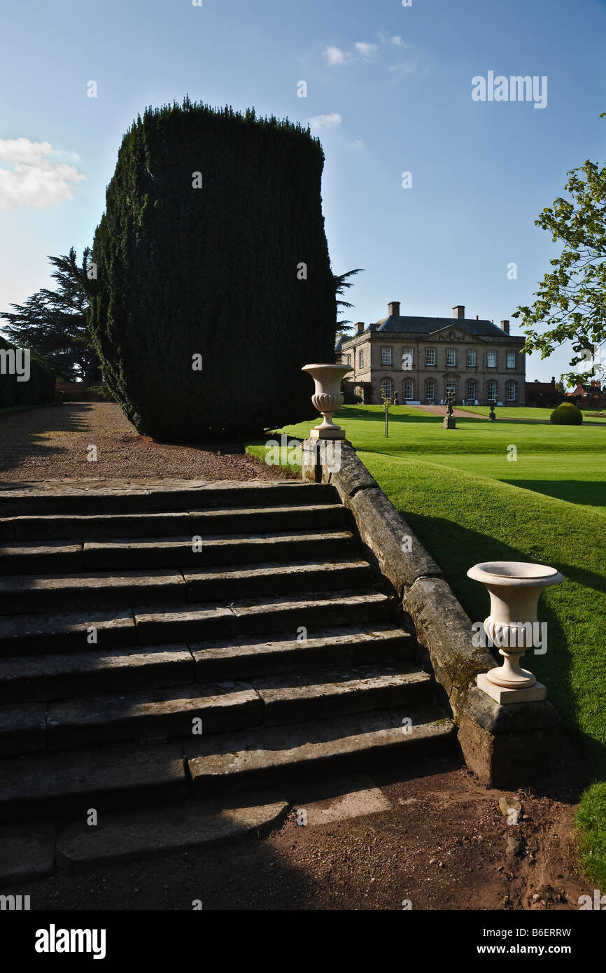 Hall di Melbourne e giardini, Derbyshire, England, Regno Unito Foto Stock