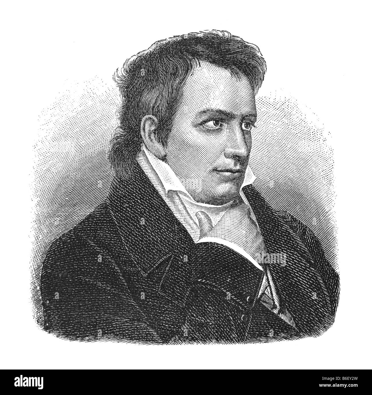 Johann Ludwig Tieck, 31. Maggio 1773 Berlino - 28. Aprile 1853 Berlin Foto Stock