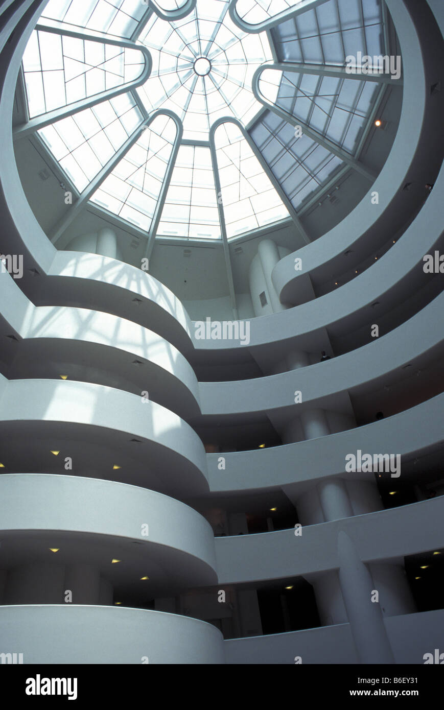 Museo Guggenheim esterno, NYC Foto Stock