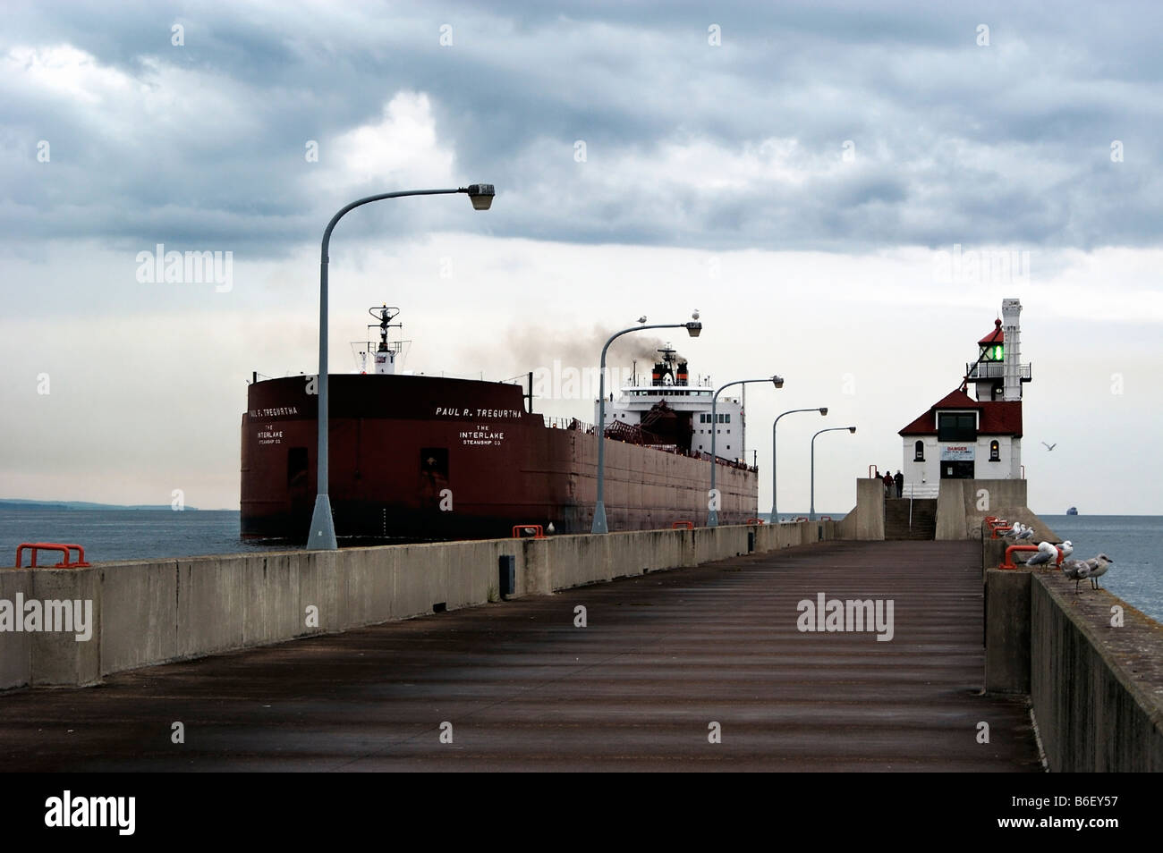 Faro di Duluth Lago Superior Grandi Laghi Foto Stock