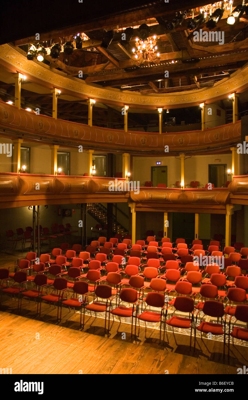 Corral de Comedias Courtyard Theatre in Plaza de Cervantes ALCALA DE HENARES Madrid Spagna Foto Stock