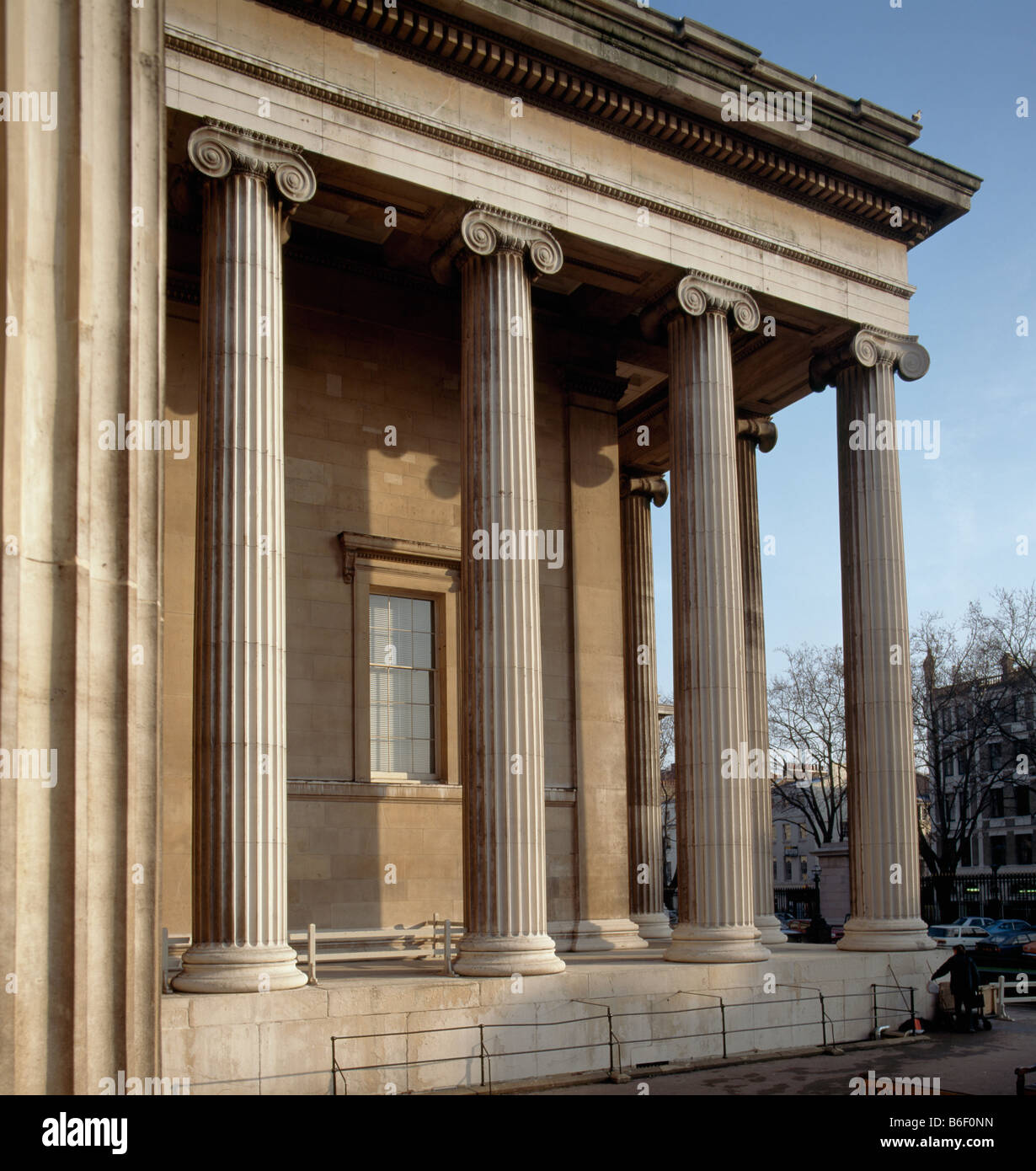 British Museum colonnati Foto Stock