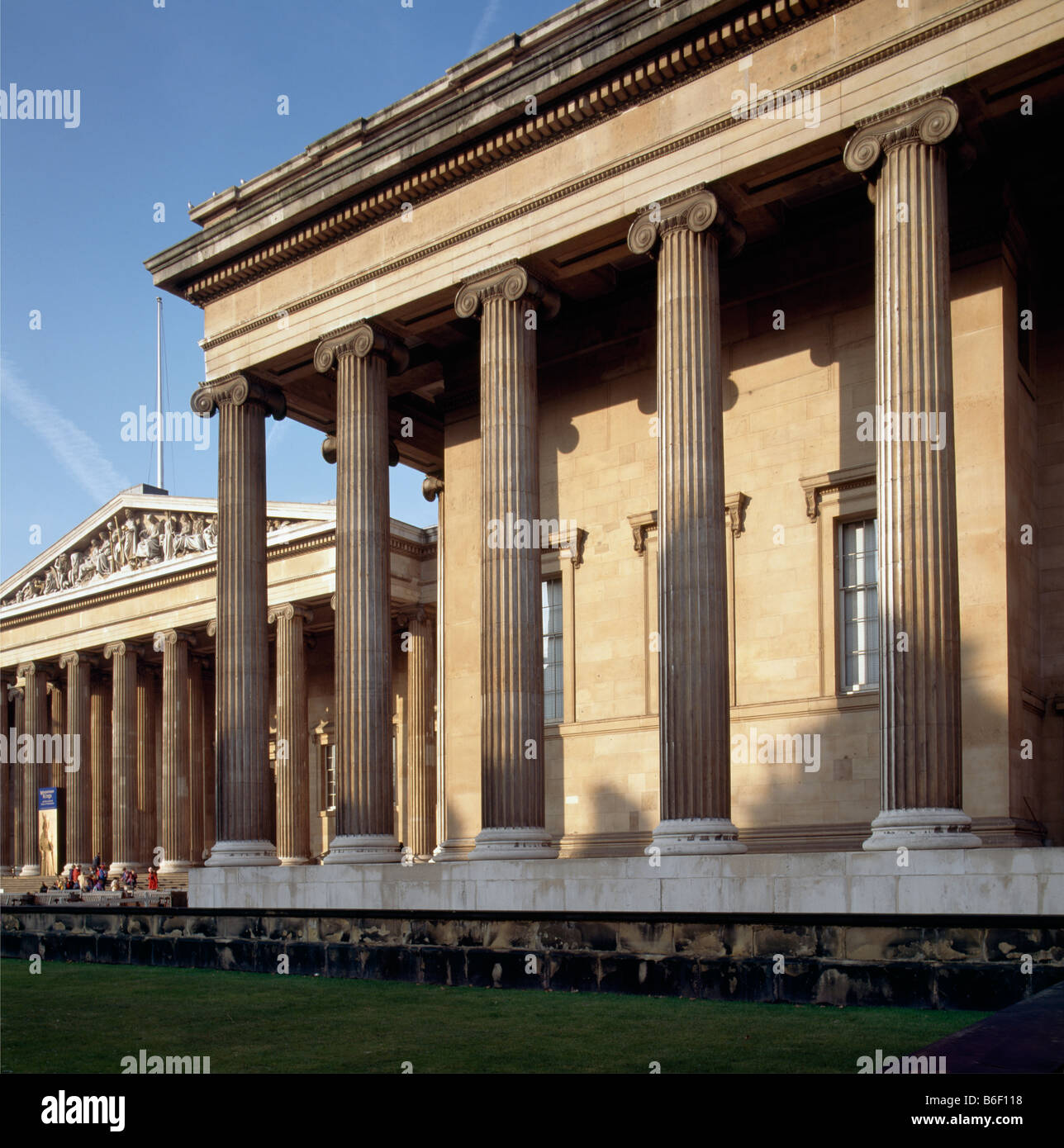 British Museum colonnati Foto Stock