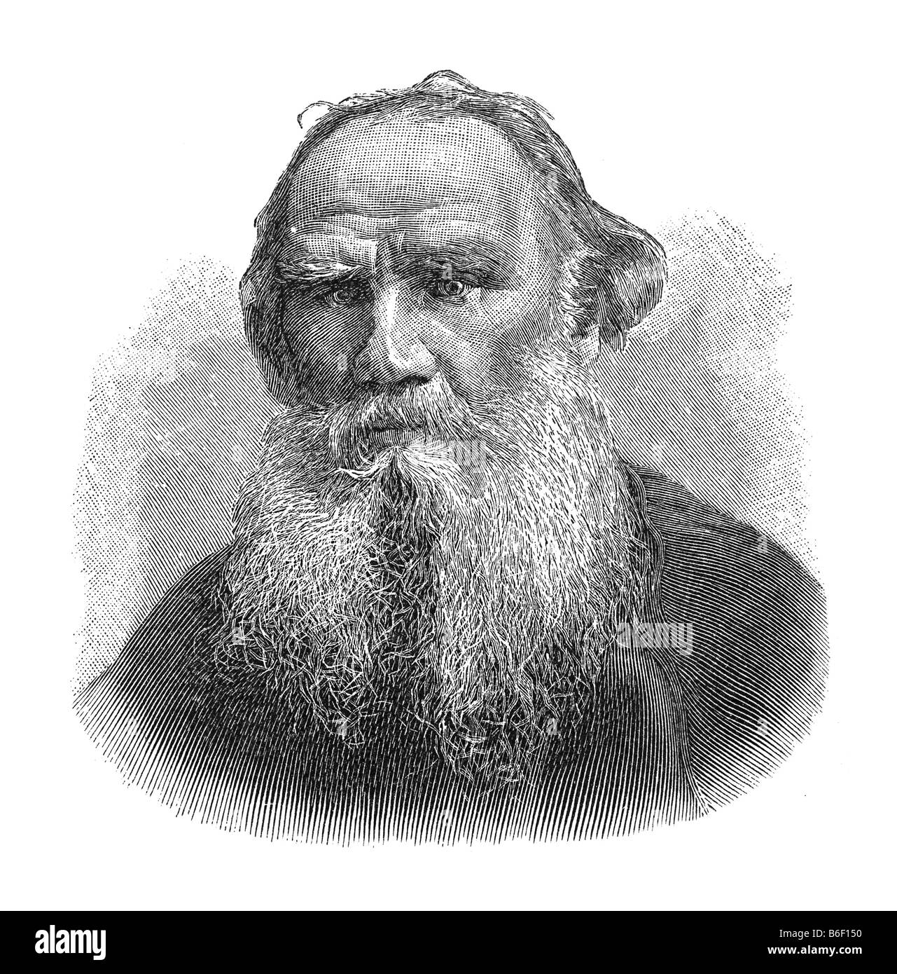 Lew Nikolajewitsch Graf Tolstoj, Leo Tolstoi ha, 9. Settembre 1828 Jasnaja Poljana vicino a Tula - 20. Novembre 1910 Astapowo Foto Stock