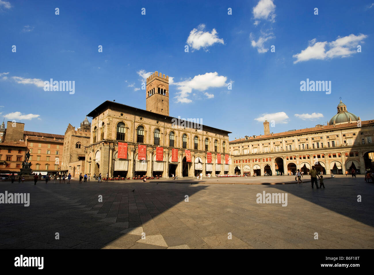 Centro storico, centro storico, Bologna, Emilia Romagna, Italia, Europa Foto Stock