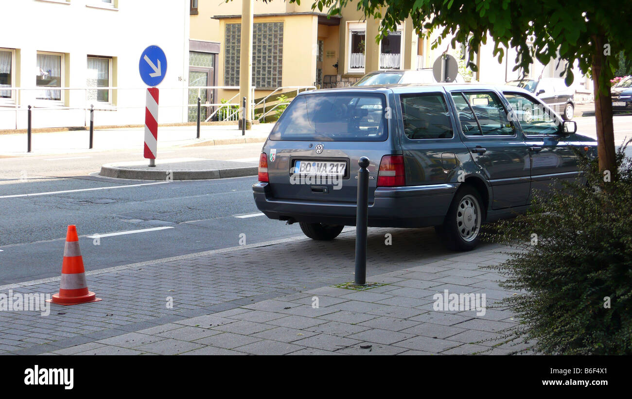 Trappola di radar in una polizia civile auto Foto Stock