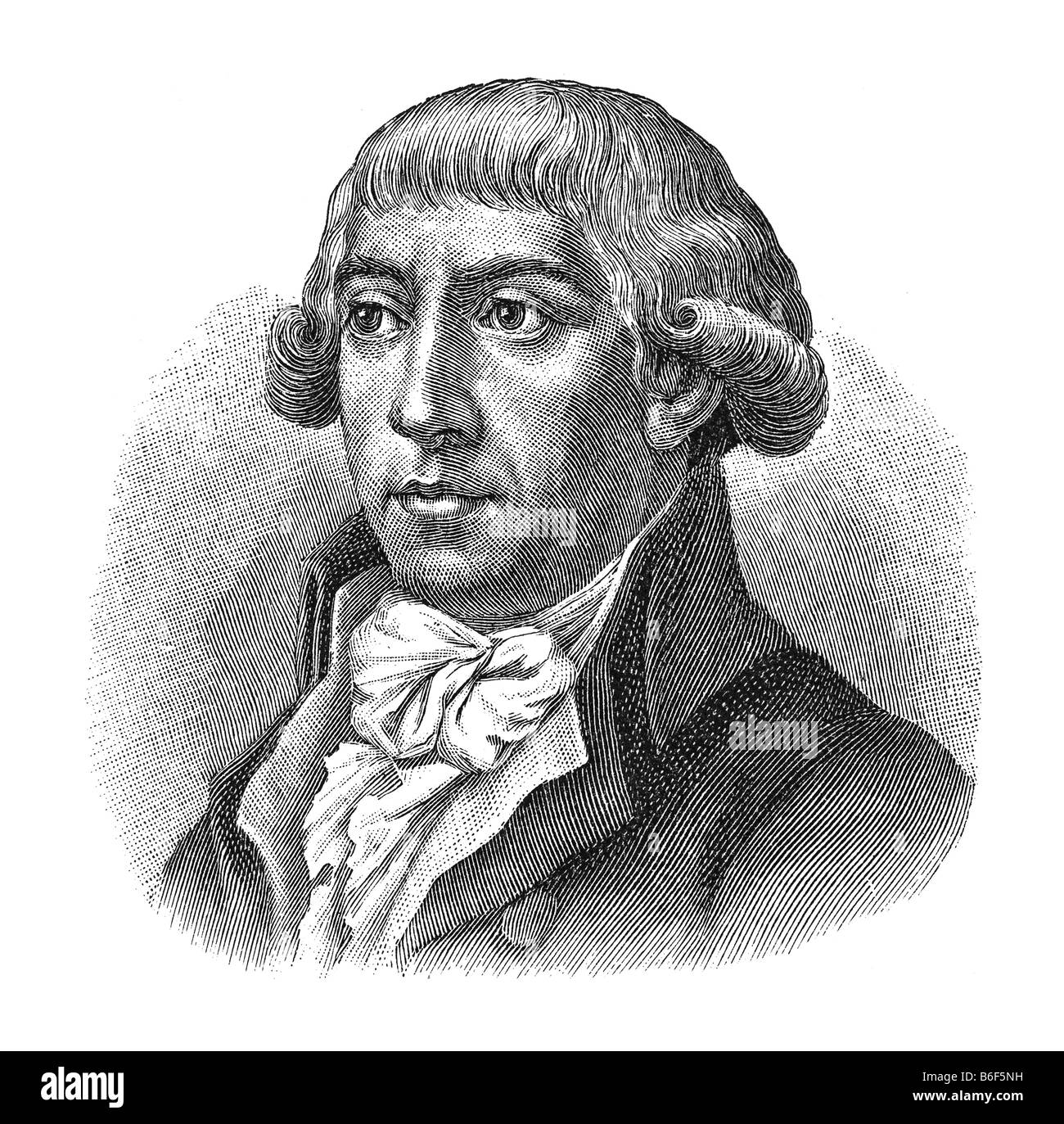 Gottfried Agosto cittadino, 31. Dezember 1747 in Molmerswende im Ostharz - 8. Juni 1794 a Gottinga Foto Stock