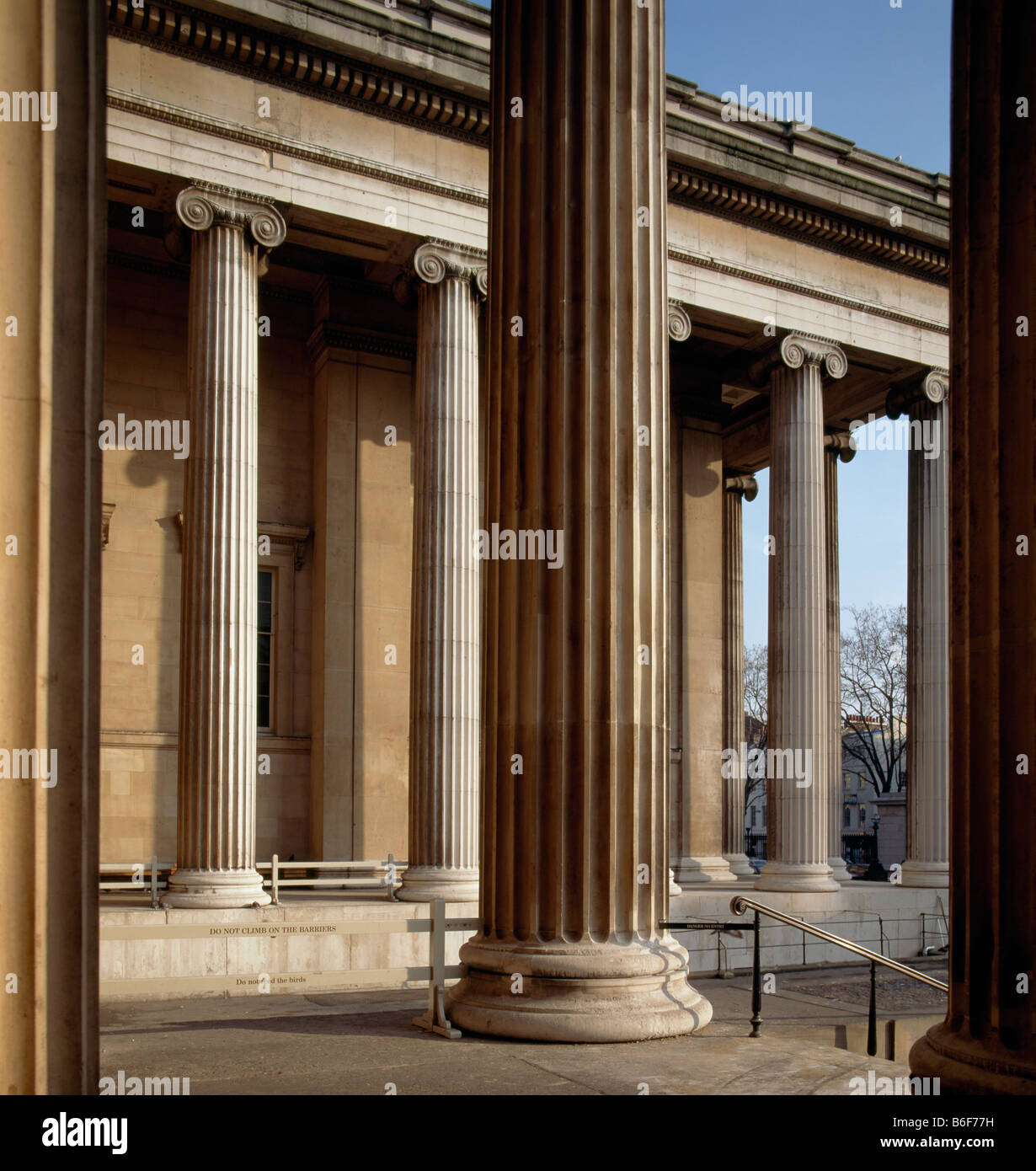 British Museum colonnati Foto Stock