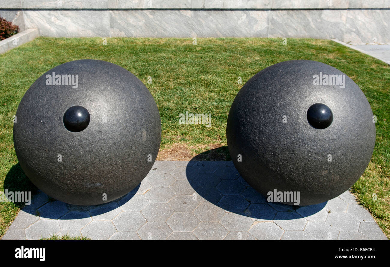 Pezzo di arte al Battery Park di New York City, Stati Uniti d'America Foto Stock