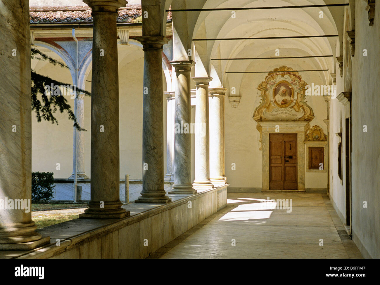 Il Chiostro della Certosa di Pisa, calci, provincia di Pisa, Toscana, Italia, Europa Foto Stock