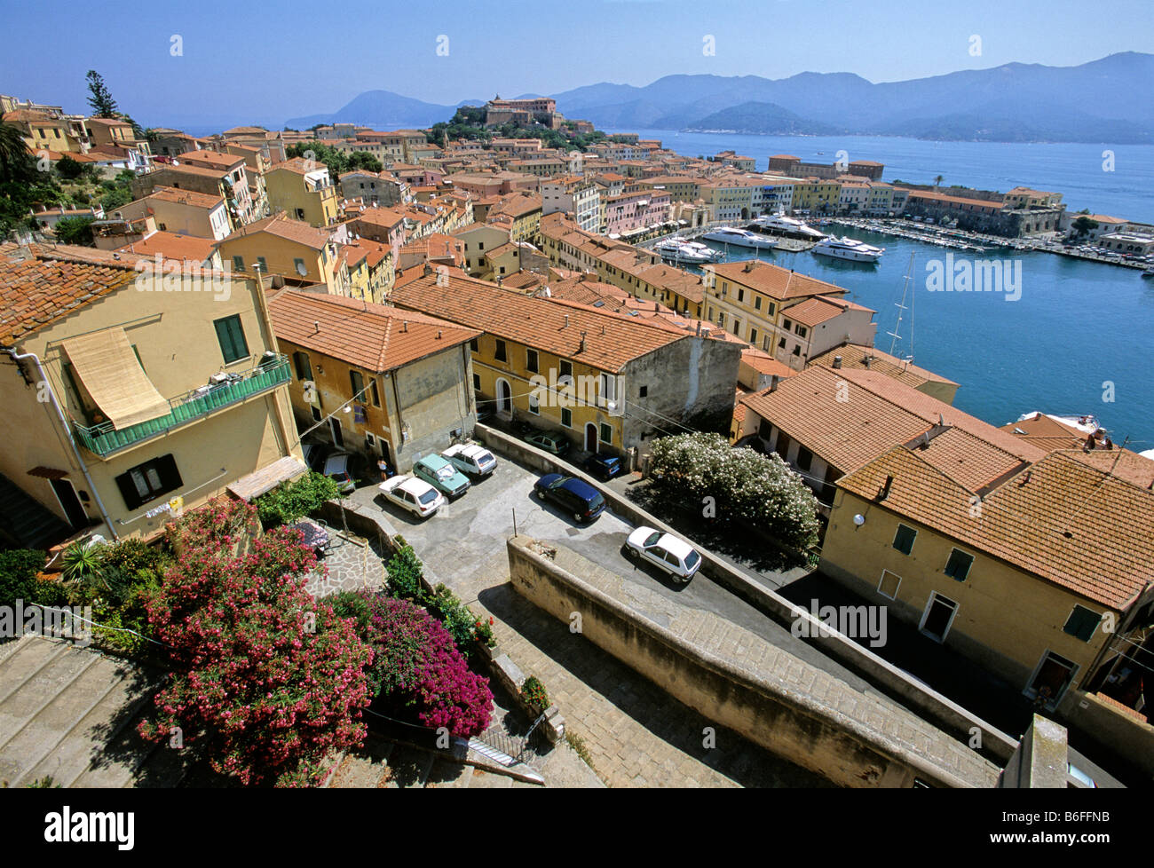 Forte Stella, Darsena - Porto, Portoferraio, Isola d'Elba, Provincia di Livorno, Toscana, Italia, Europa Foto Stock