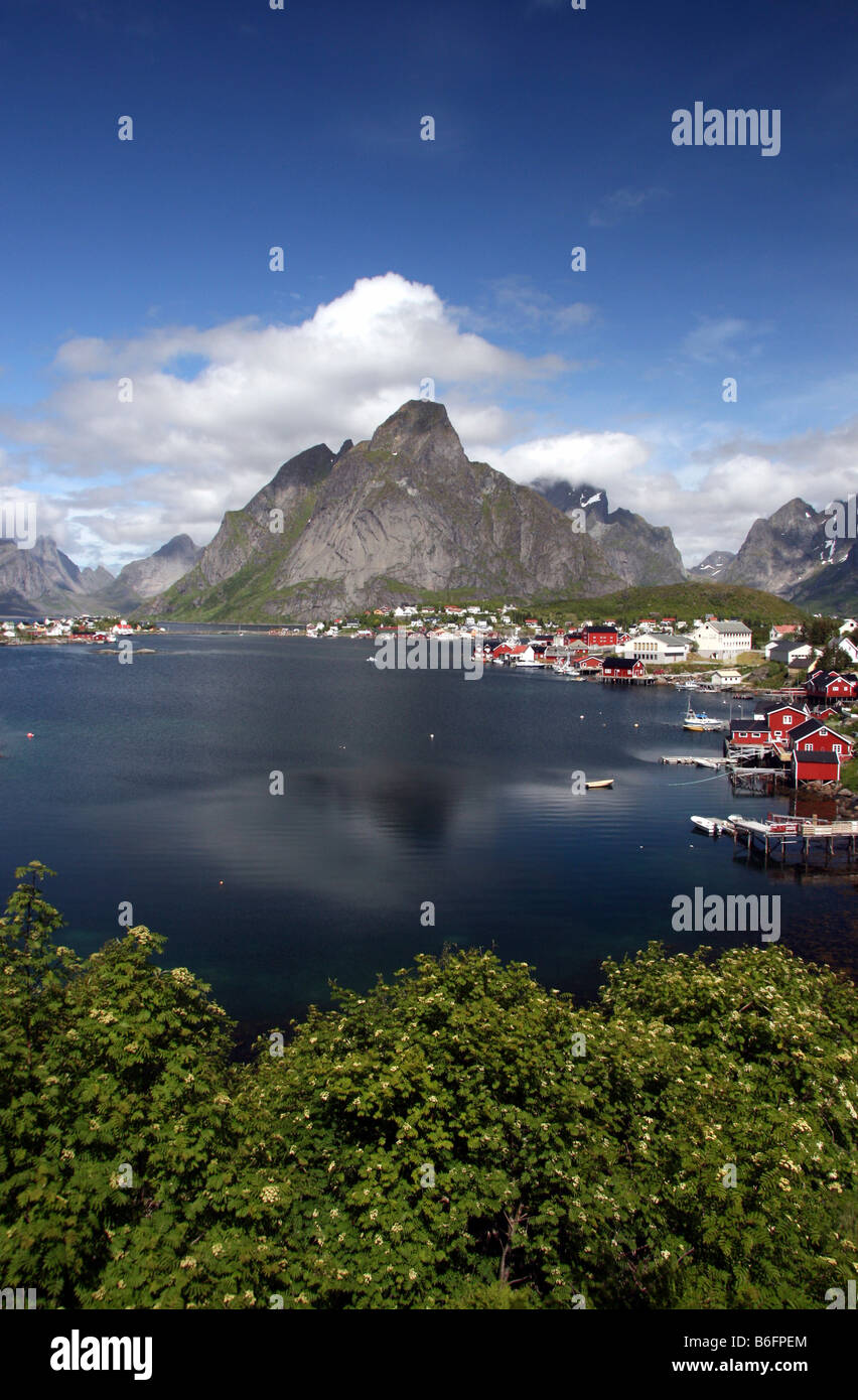 Reine, Lofoten, Norvegia, Scandinavia, Europa Foto Stock