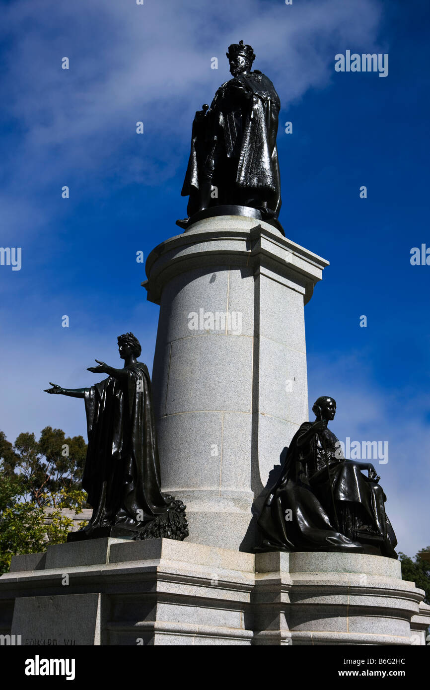 Statua di re Edoardo VII, a nord di tec, Adelaide, South Australia, Australia Foto Stock
