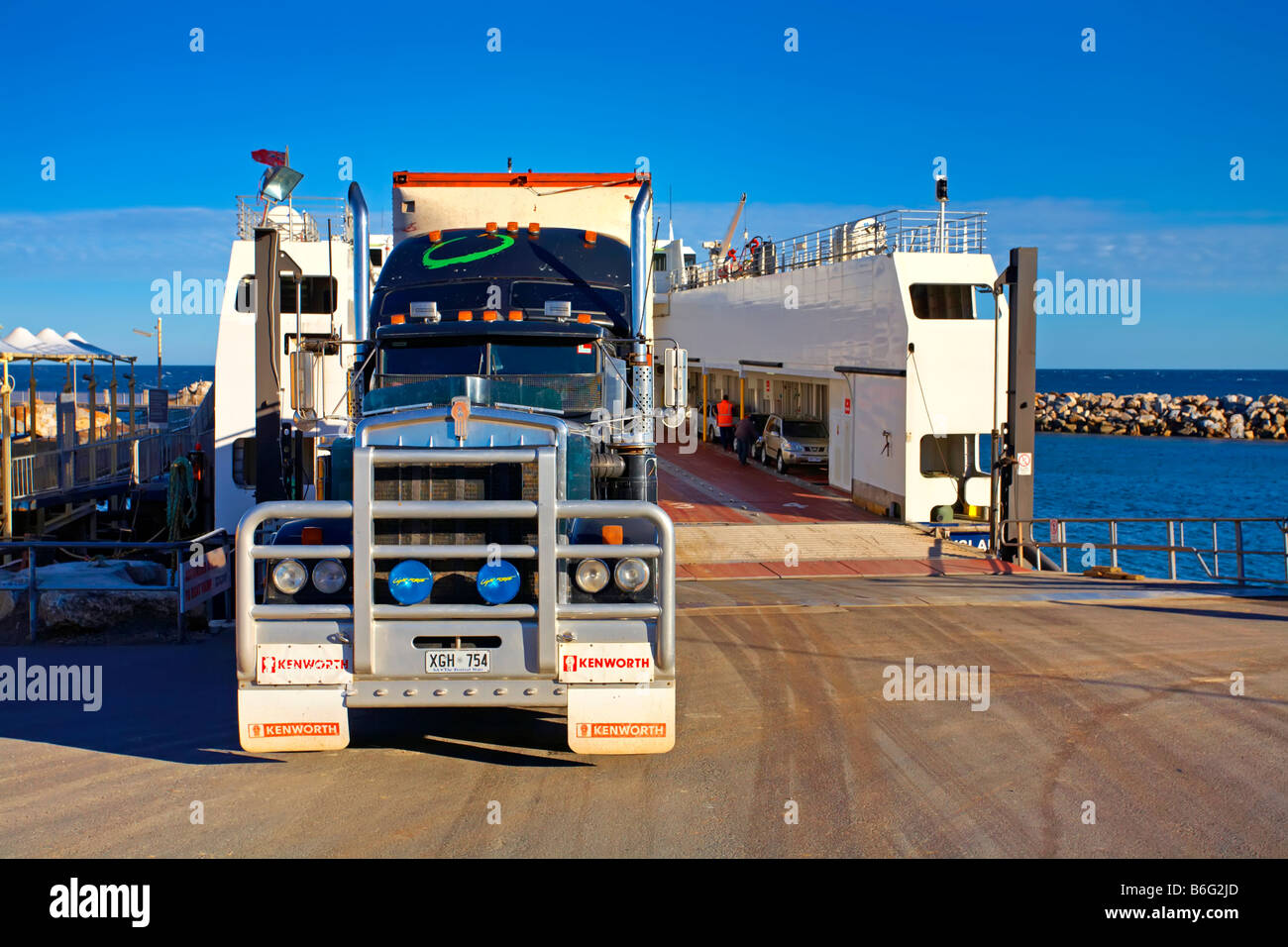 Kangaroo Island Ferry Foto Stock