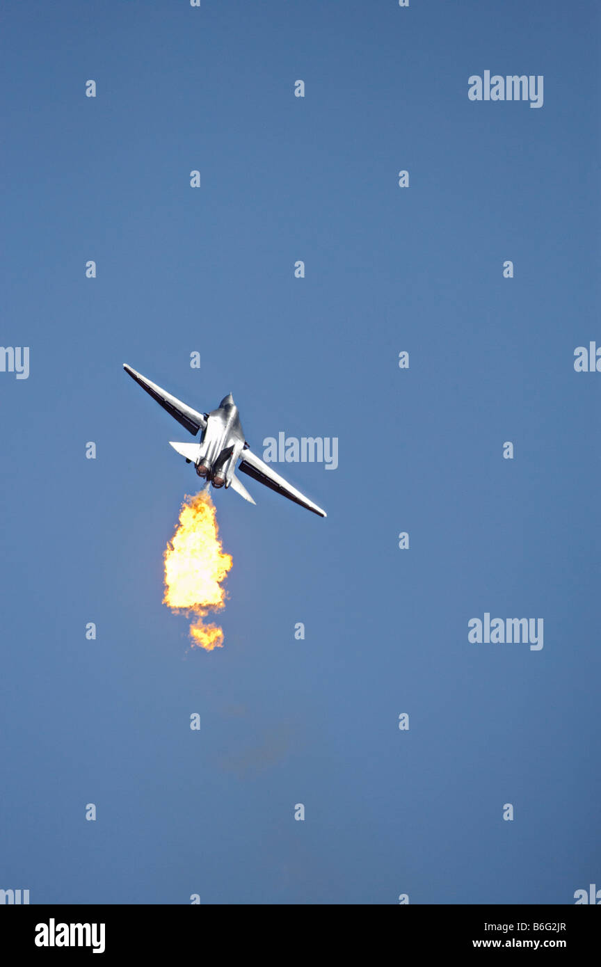 General Dynamics F 111 Swing Wing jet fighter RAAF Foto Stock