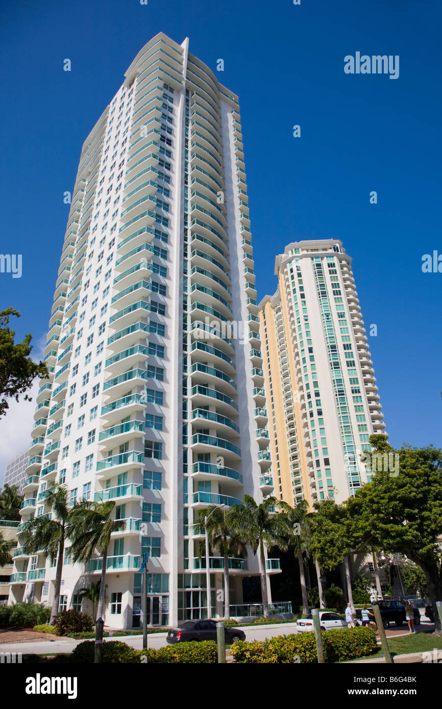 Edifici nel centro di Fort Lauderdale Florida Foto Stock