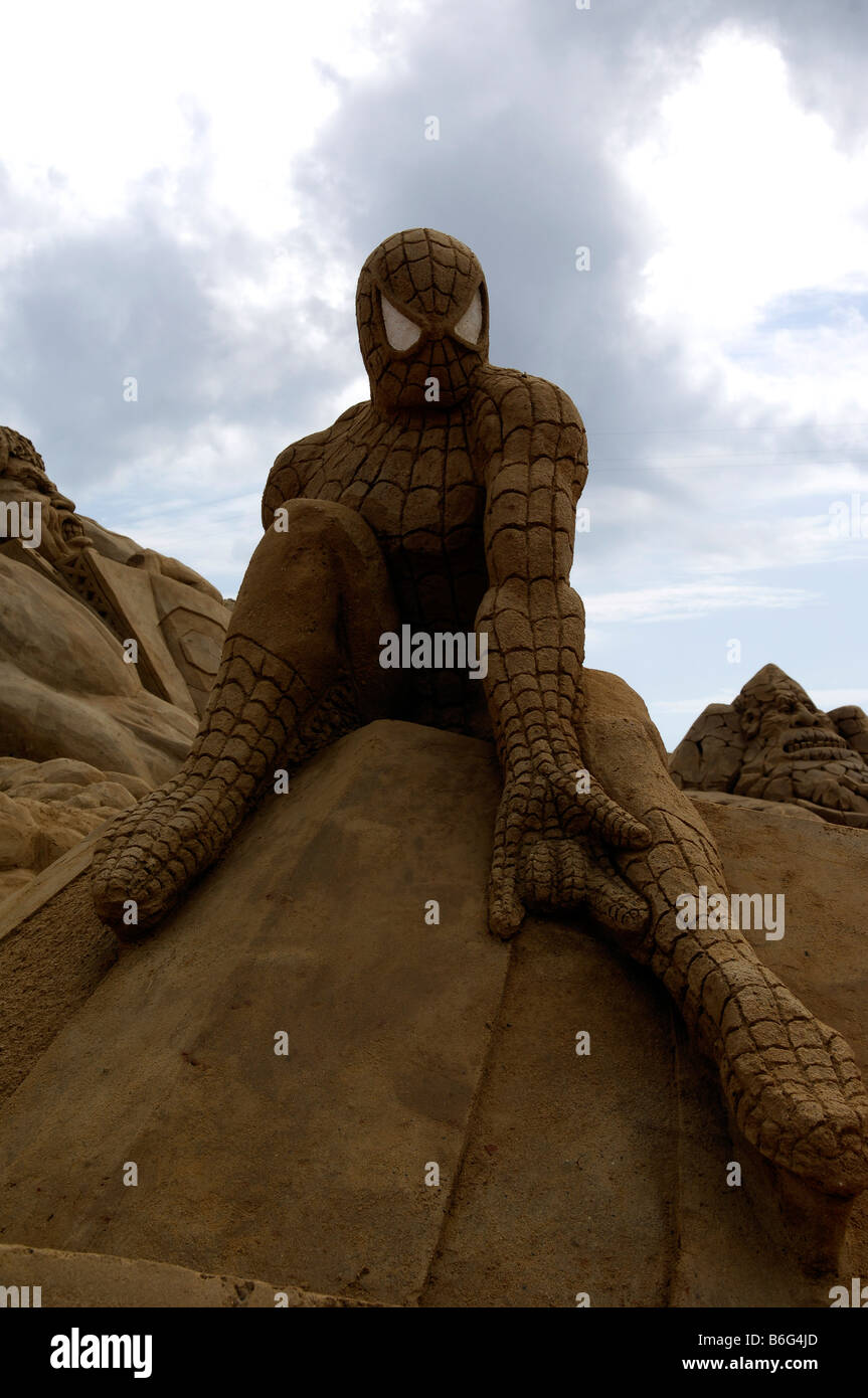 Spiderman supereroe marvel comics Foto Stock