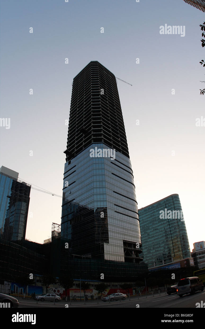Abstract American Americana architettura edifici blu Business China cinese costruzione colore consumismo consumo Foto Stock