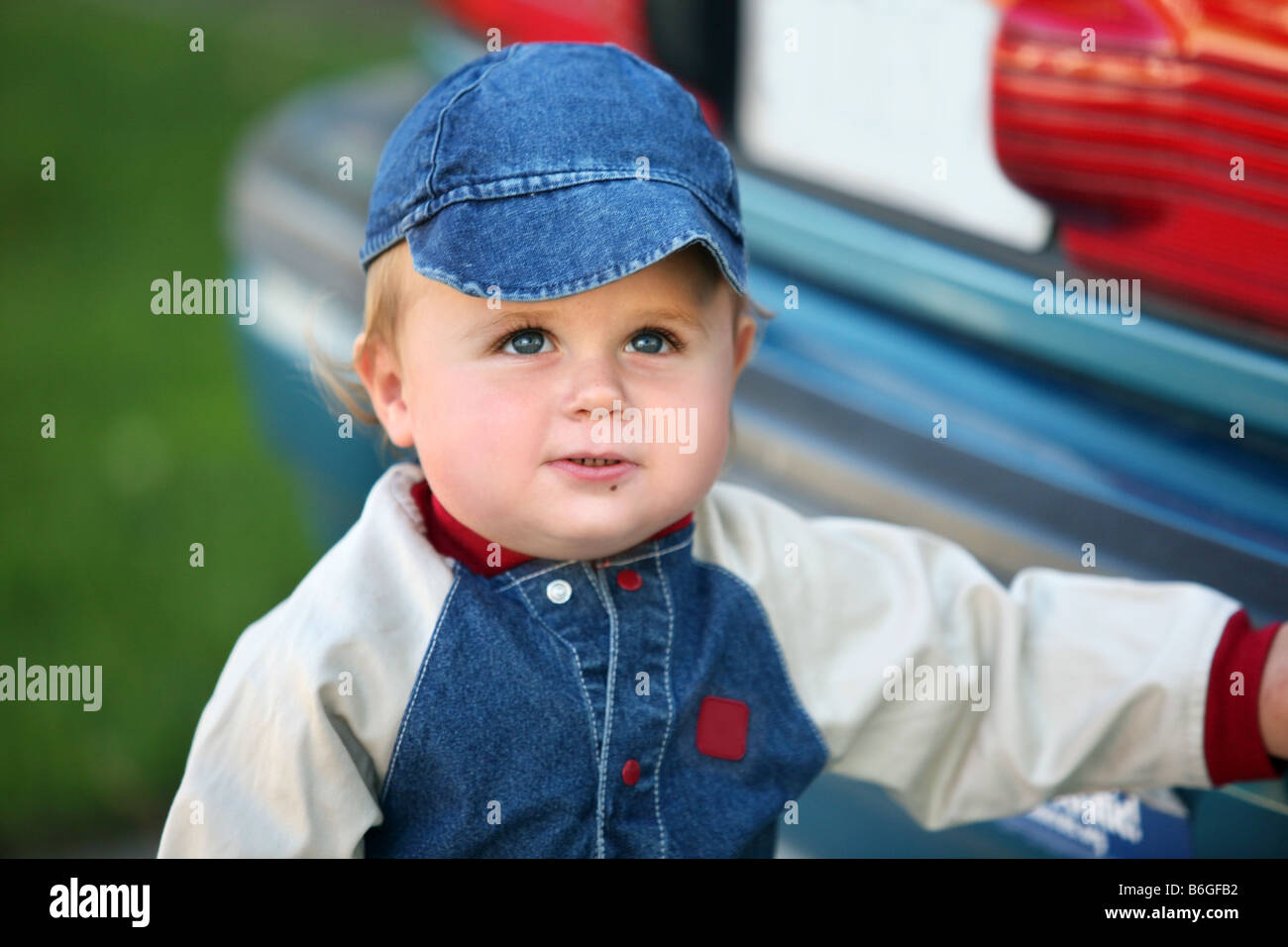 Un simpatico un anno vecchio baby boy Foto Stock