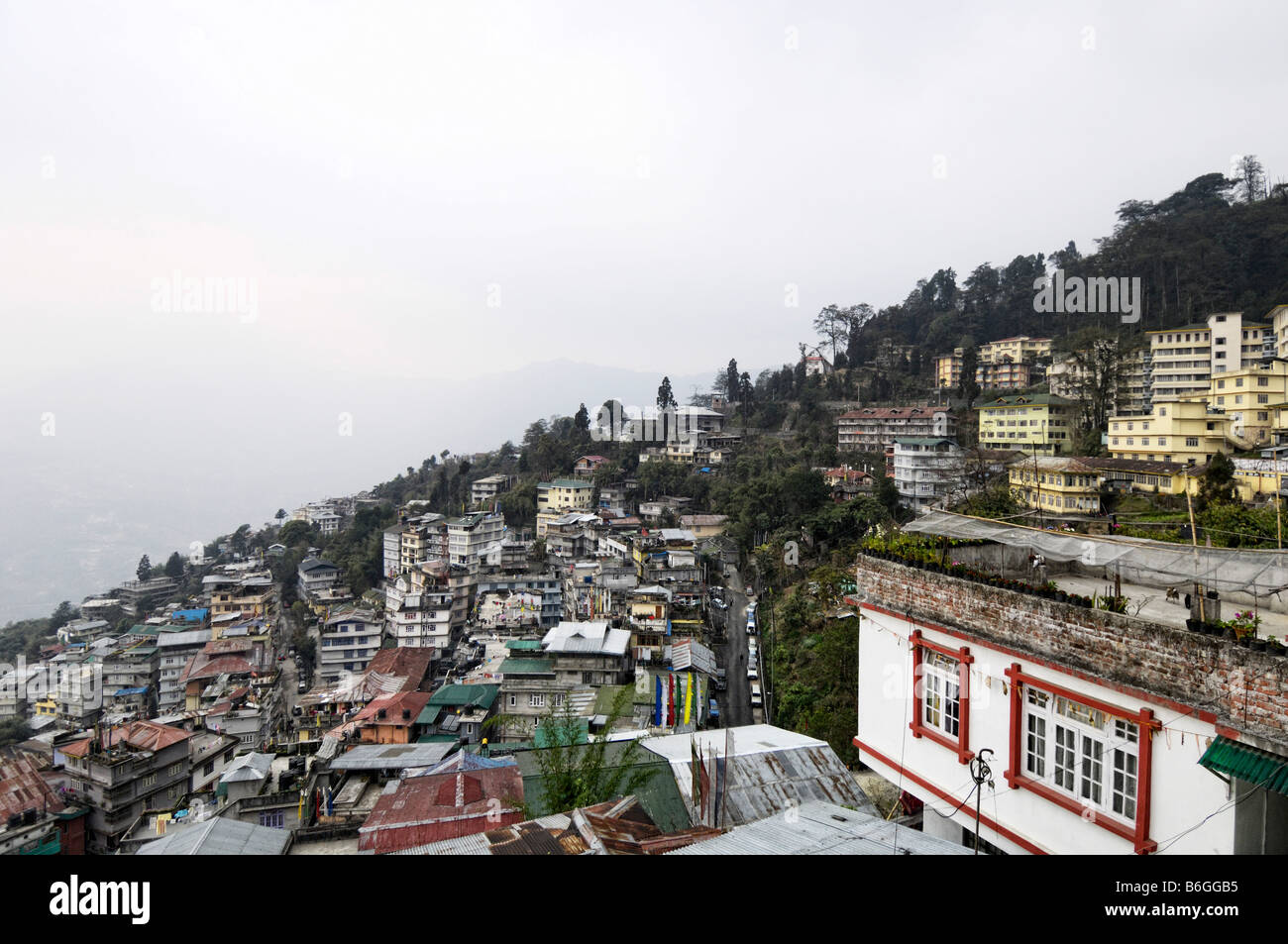 Gangtok skyline della città Foto Stock