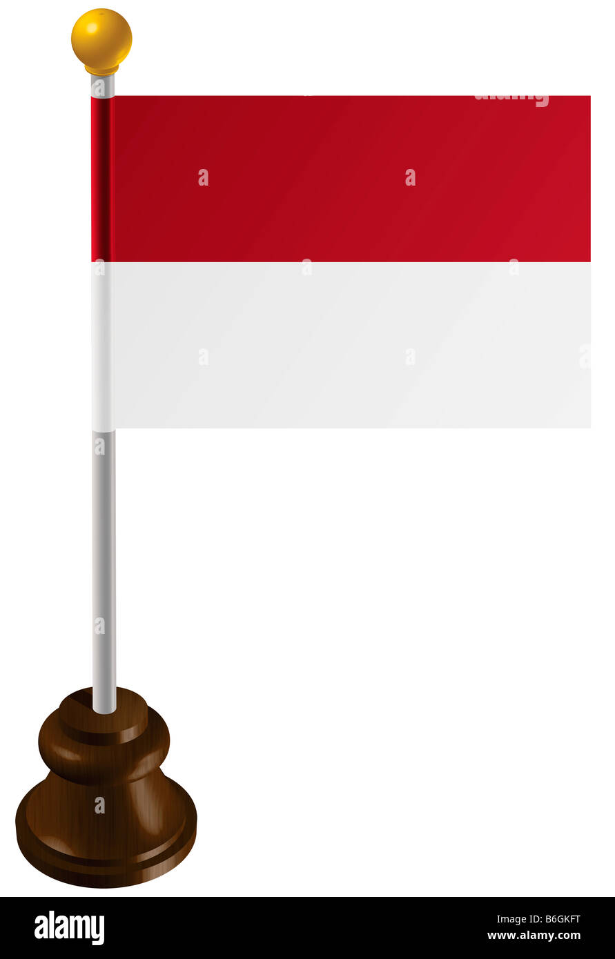Bandiera dell'Indonesia come un marcatore Foto Stock Bandiera dell'Indonesia come un marcatore Foto Stock