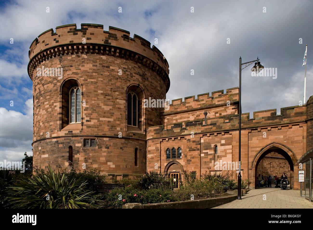 Carlisle la cittadella ingresso alla città da sud progettato da Robert Smirke 1810 12 Lake District Cumbria Regno Unito Foto Stock
