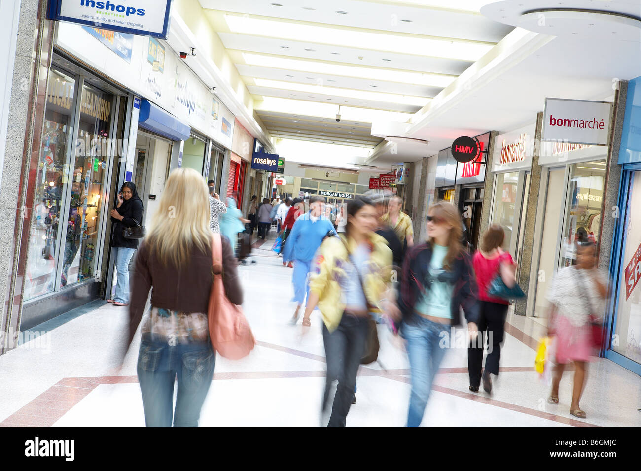 STRATTFORD Shopping Centre Foto Stock