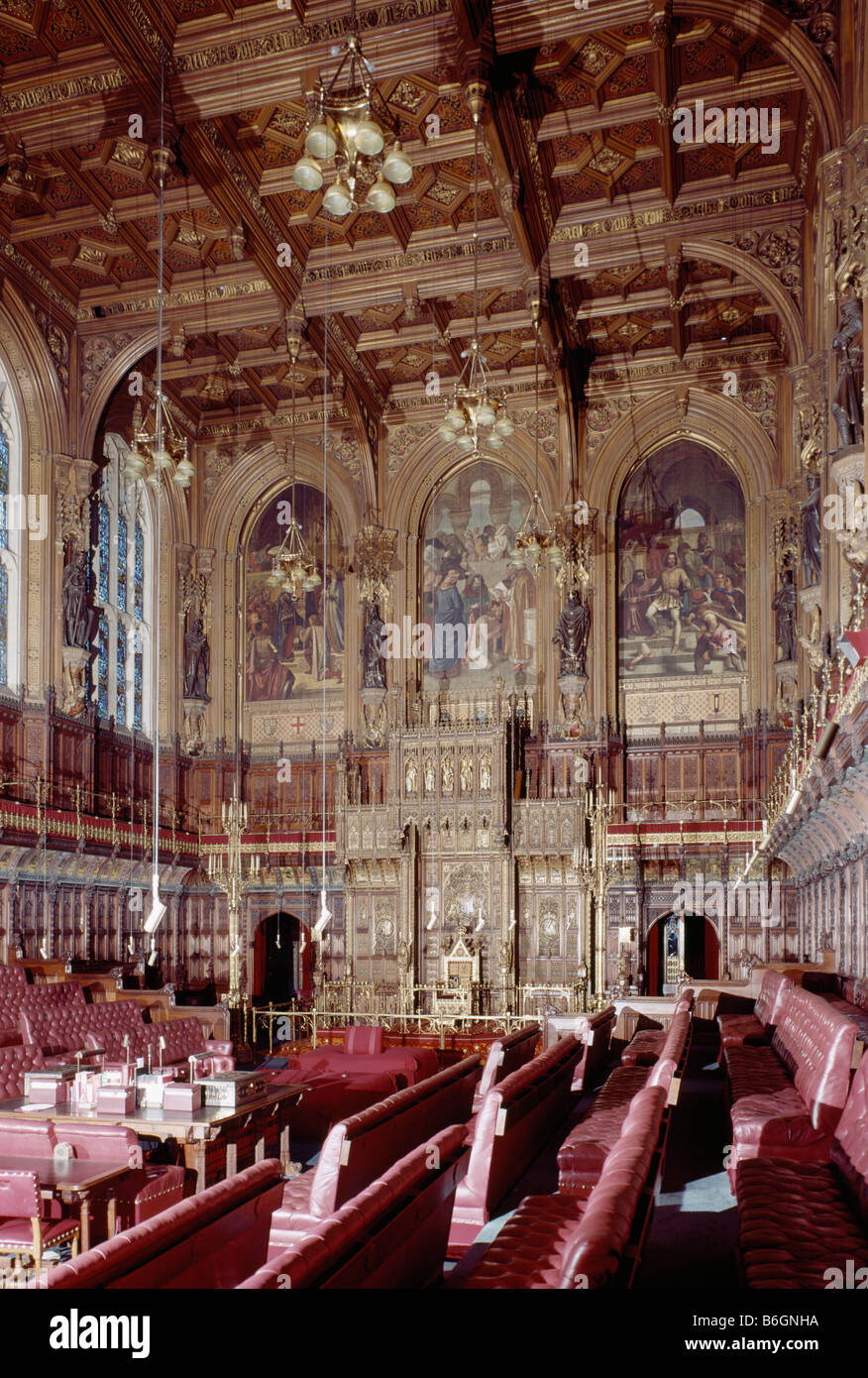 Camera House of Lords Foto Stock