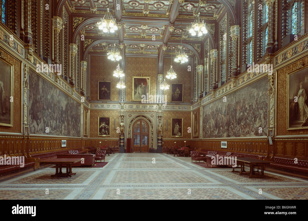 Royal Gallery House of Lords Foto Stock