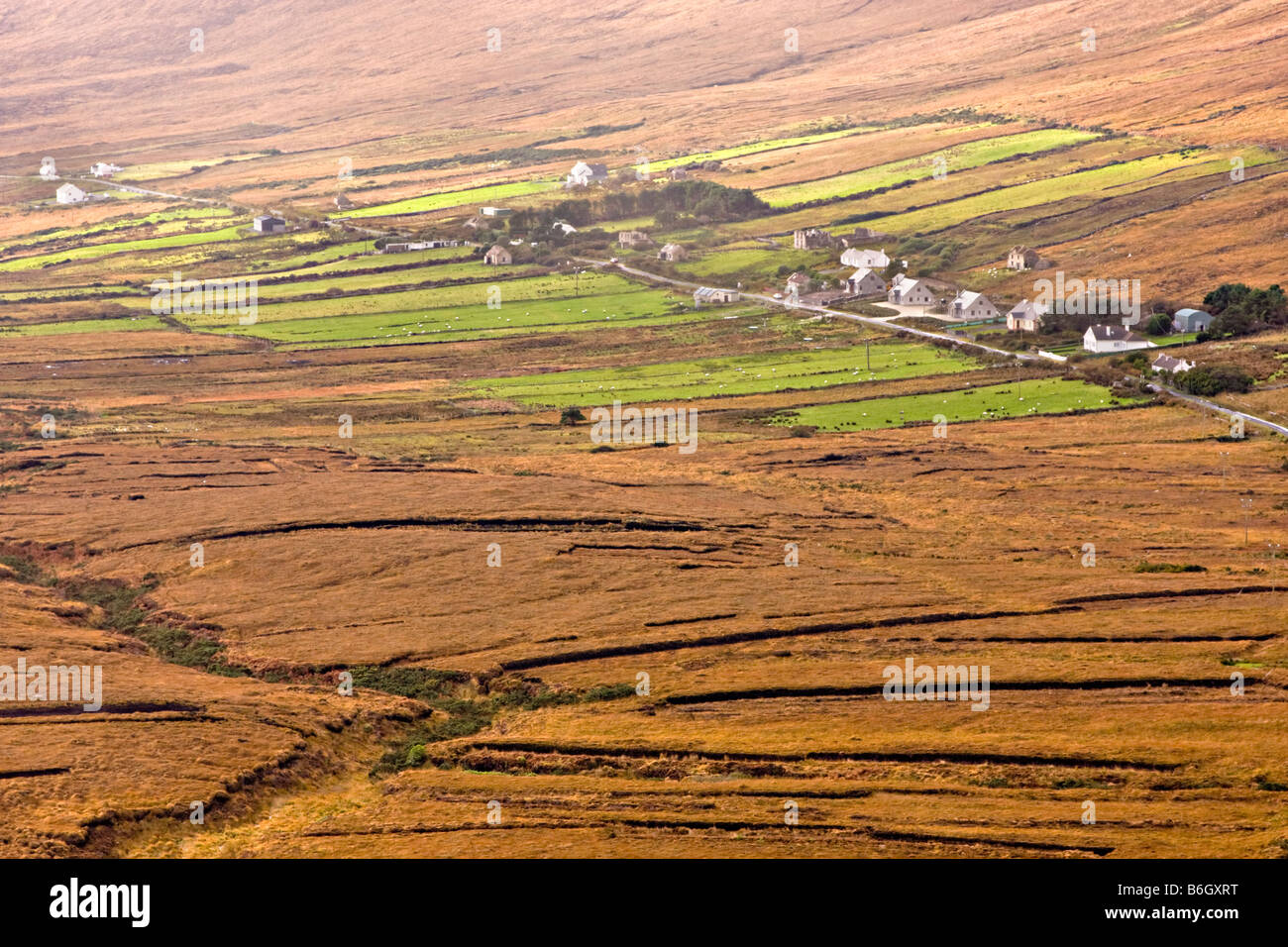 Villaggio Dooega, Achill Island, nella contea di Mayo, Irlanda Foto Stock