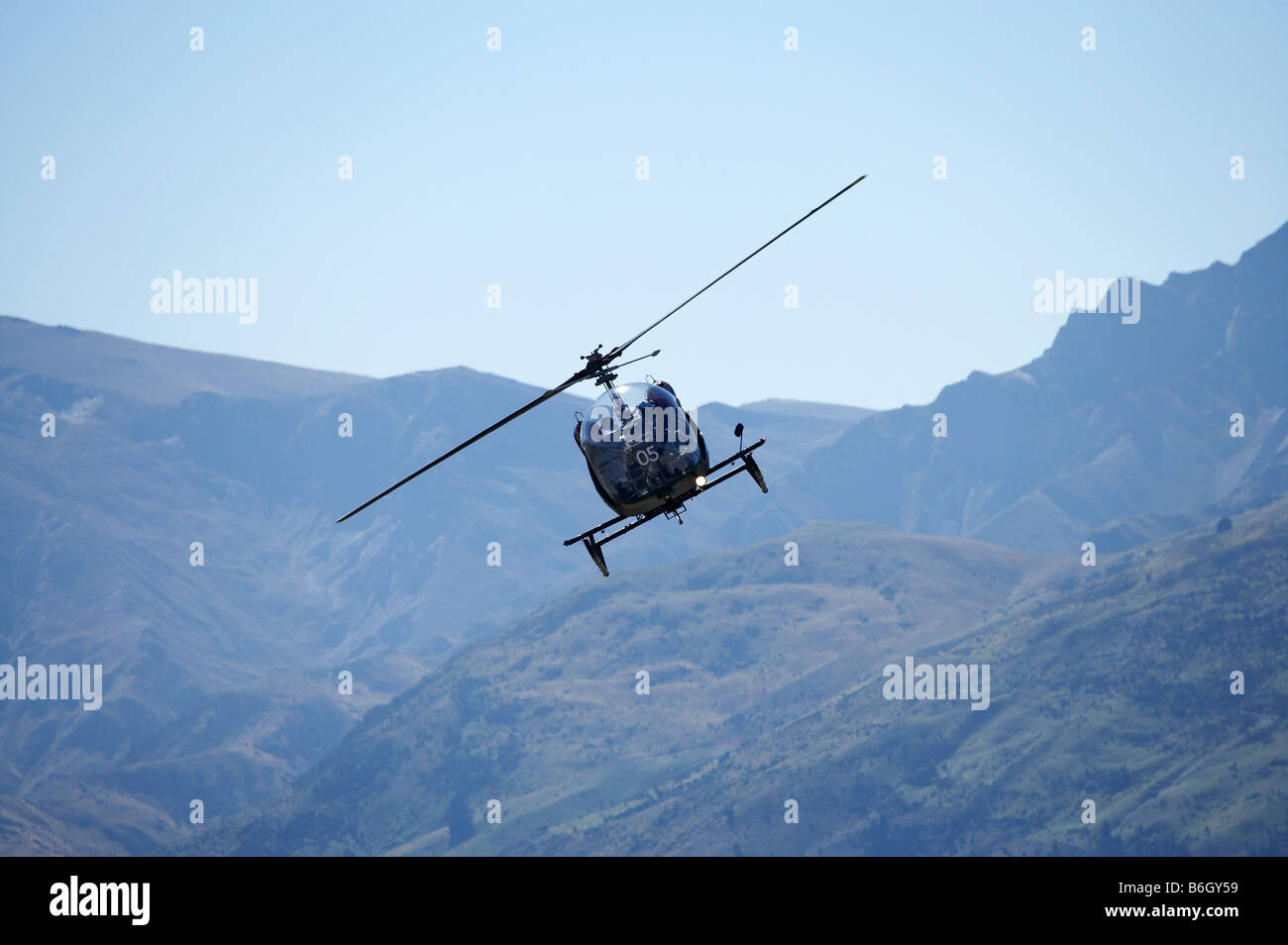 Vintage Bell 47 elicottero Warbirds over Wanaka Wanaka Airshow Isola del Sud della Nuova Zelanda Foto Stock