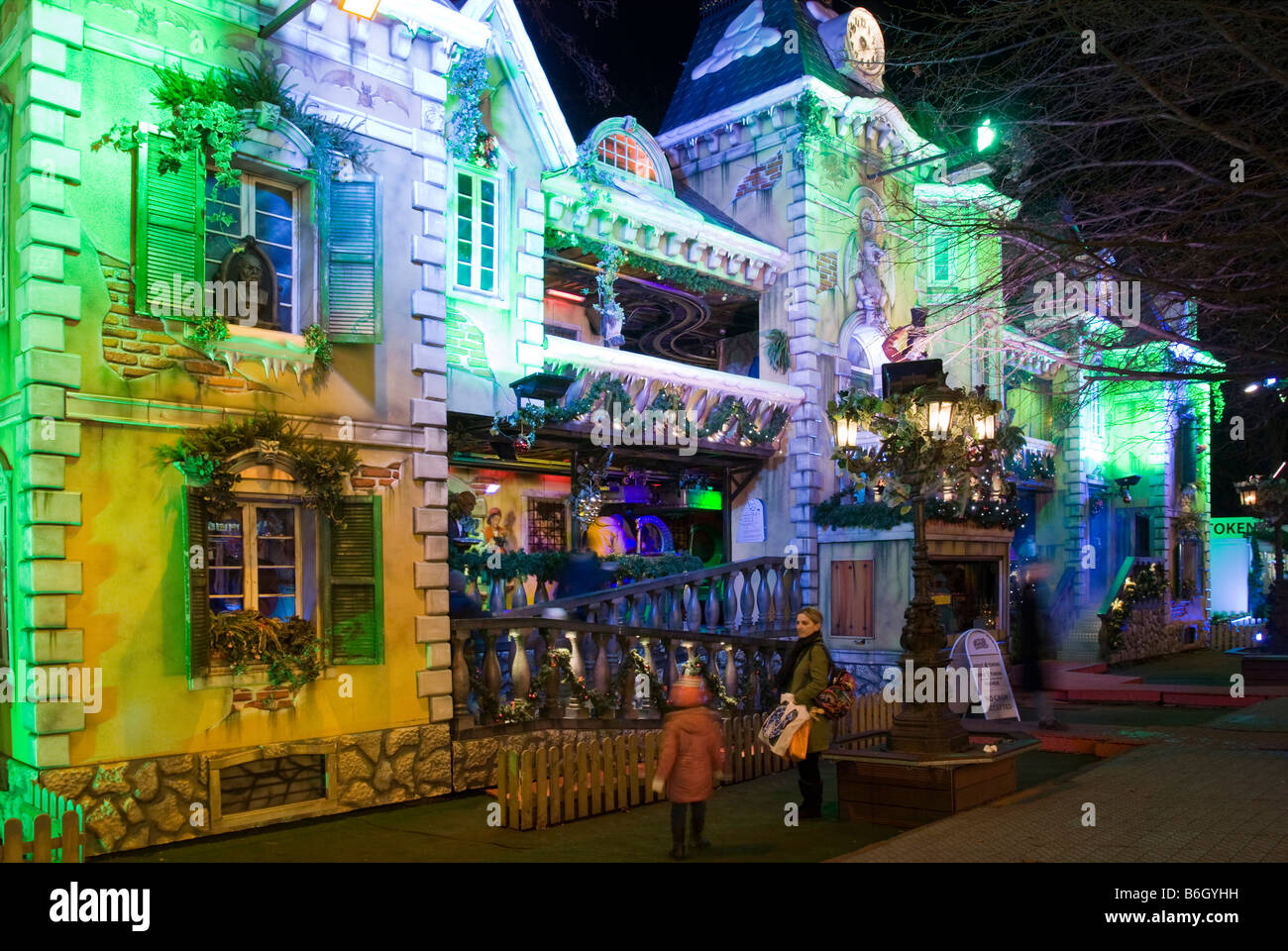 Haunted House - Winter Wonderland Fiera - Hyde Park - Londra Foto Stock