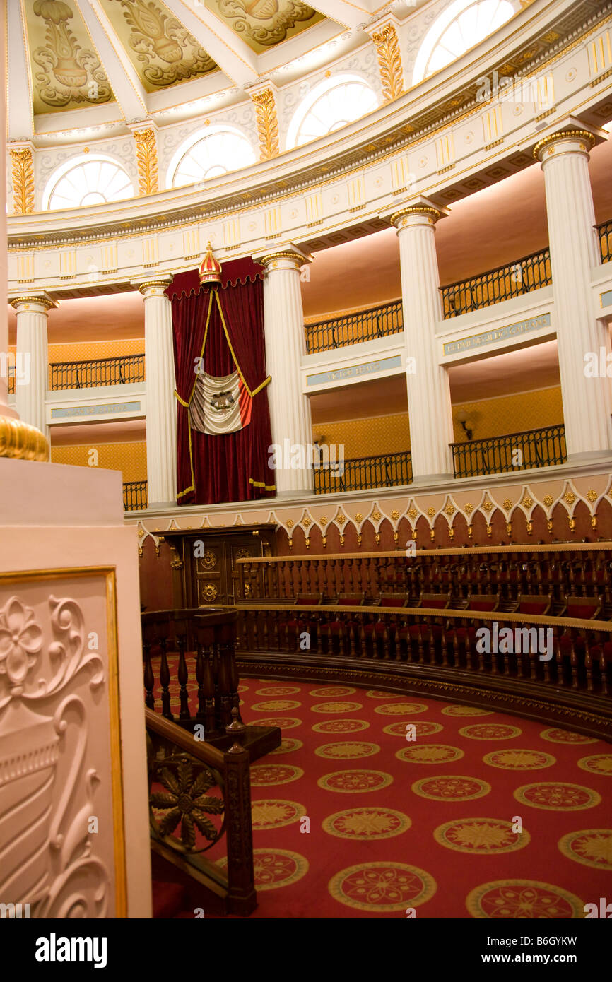 Camera dei Deputati il vecchio legislatore coloniale presidente s Palace Zocalo Città Del Messico Foto Stock