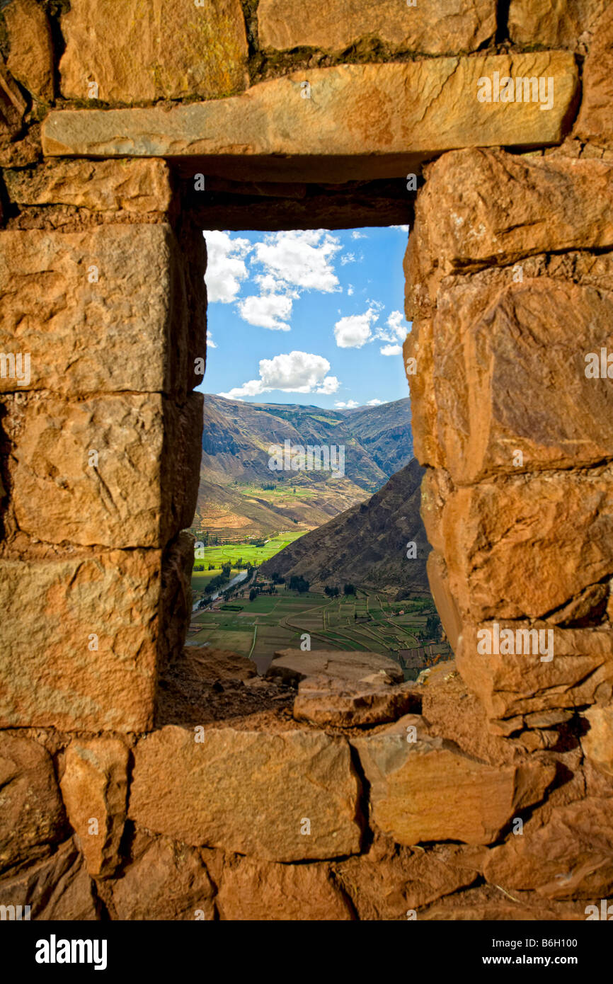 Rovine Inca e Valle Sacra Foto Stock